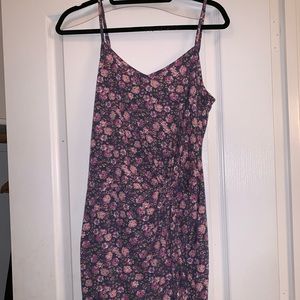 Floral cotton mini dress
